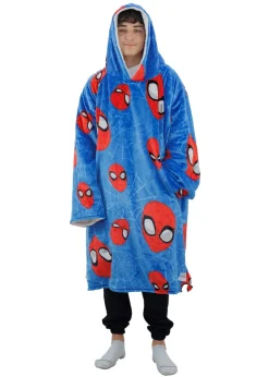 Spiderman Heads Up Wearable Hooded Fleece