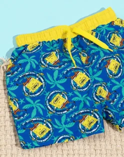 SpongeBob Character Blue Swim Shorts (3-12 Years)
