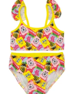 SpongeBob Characters Kids Pink 2 Piece Swim Set (2-12 Years)
