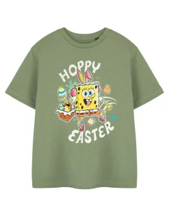 SpongeBob SquarePants Hoppy Easter Kids Khaki T-Shirt (3-14 Years)
