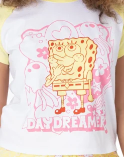 SpongeBob SquarePants Yellow & White Daydreamer Shortie Pyjamas