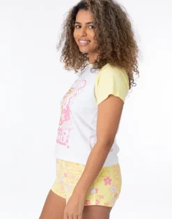 SpongeBob SquarePants Yellow & White Daydreamer Shortie Pyjamas