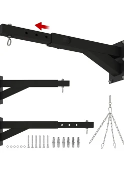 SPORTNOW 5-Length Adjustable Punch Bag Bracket for Boxing Punching Training