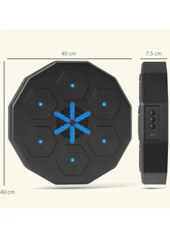 SPORTNOW Smart Music Boxing Machine with Bluetooth Connection & LED Light