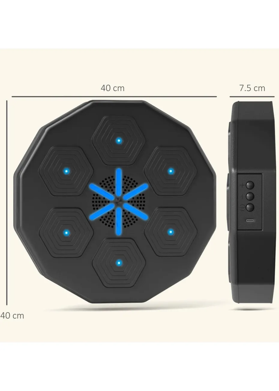 SPORTNOW Smart Music Boxing Machine with Bluetooth Connection & LED Light