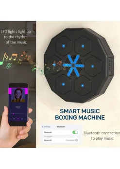SPORTNOW Smart Music Boxing Machine with Bluetooth Connection & LED Light