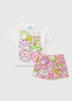 Squishmallows Kids Pink Squish Squad Shorts Pyjama Set (4-13yrs)