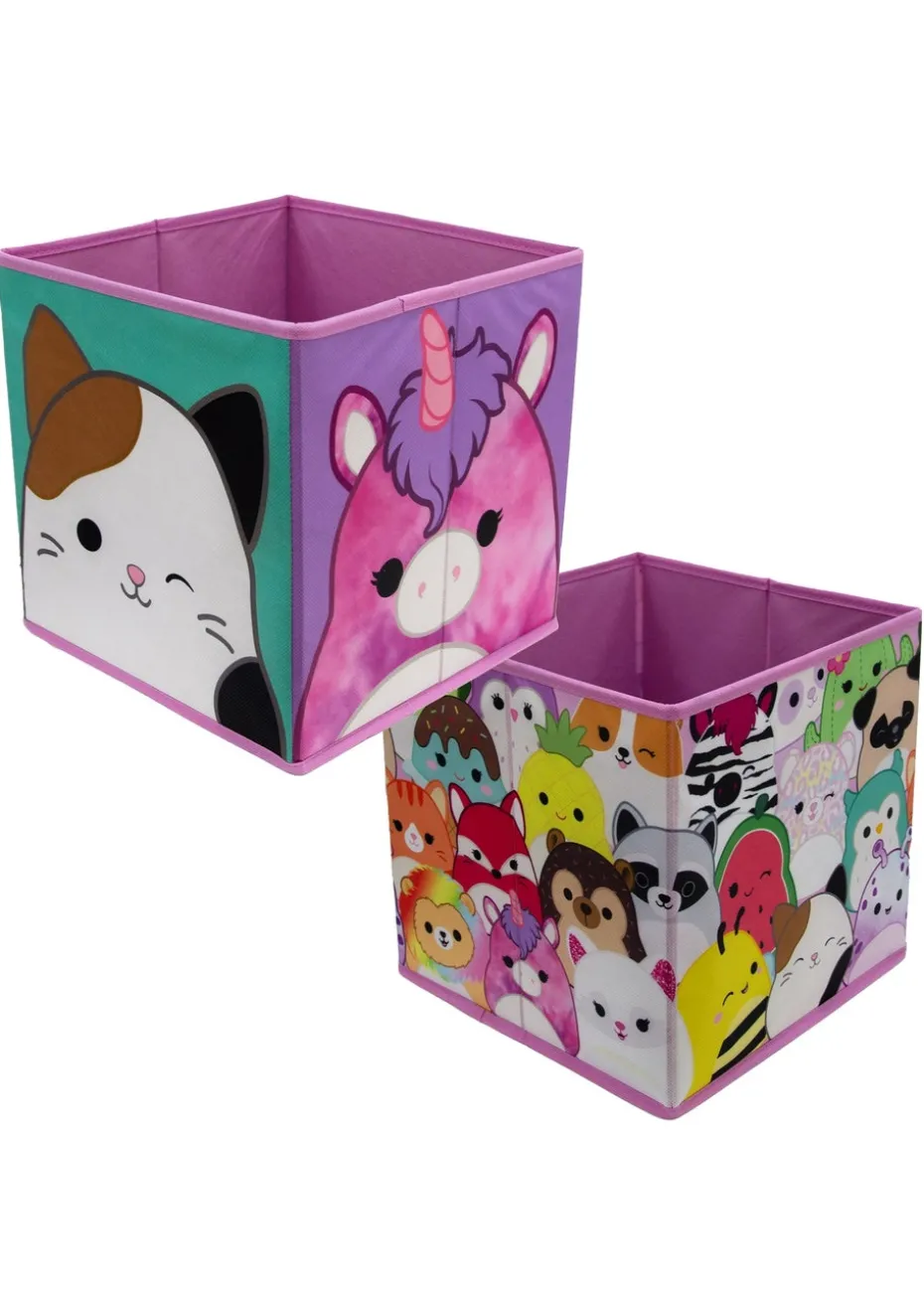 Squishmallows Multi Colour Squares 2 Pack Storage Box