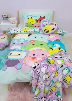 Squishmallows Multi Flash Polycotton Duvet Cover Set