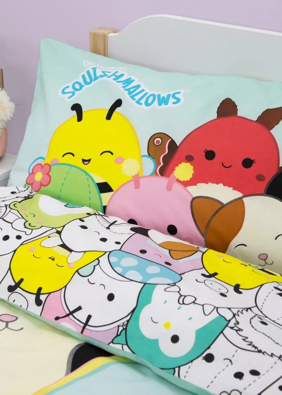 Squishmallows Multi Flash Polycotton Duvet Cover Set