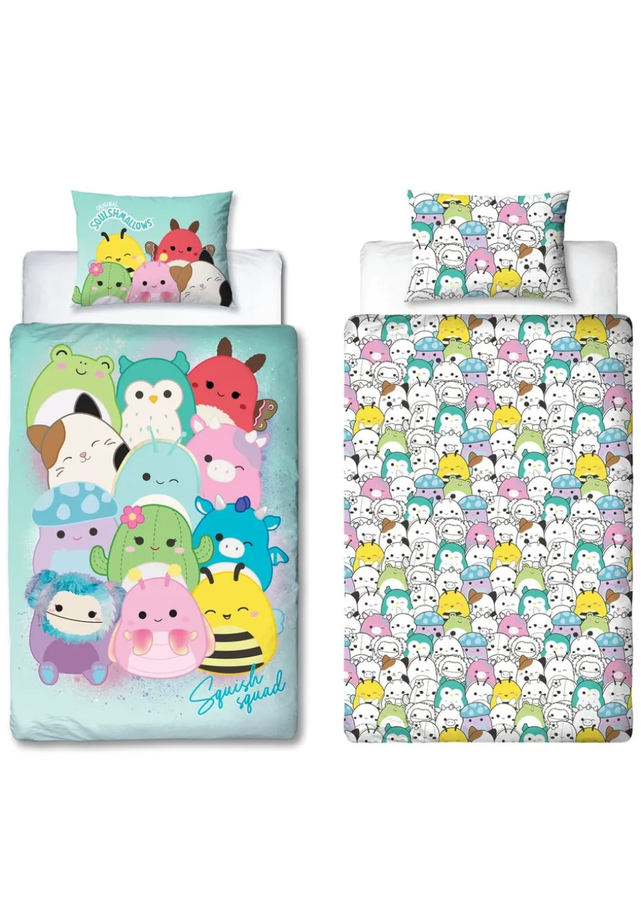Squishmallows Multi Flash Polycotton Duvet Cover Set
