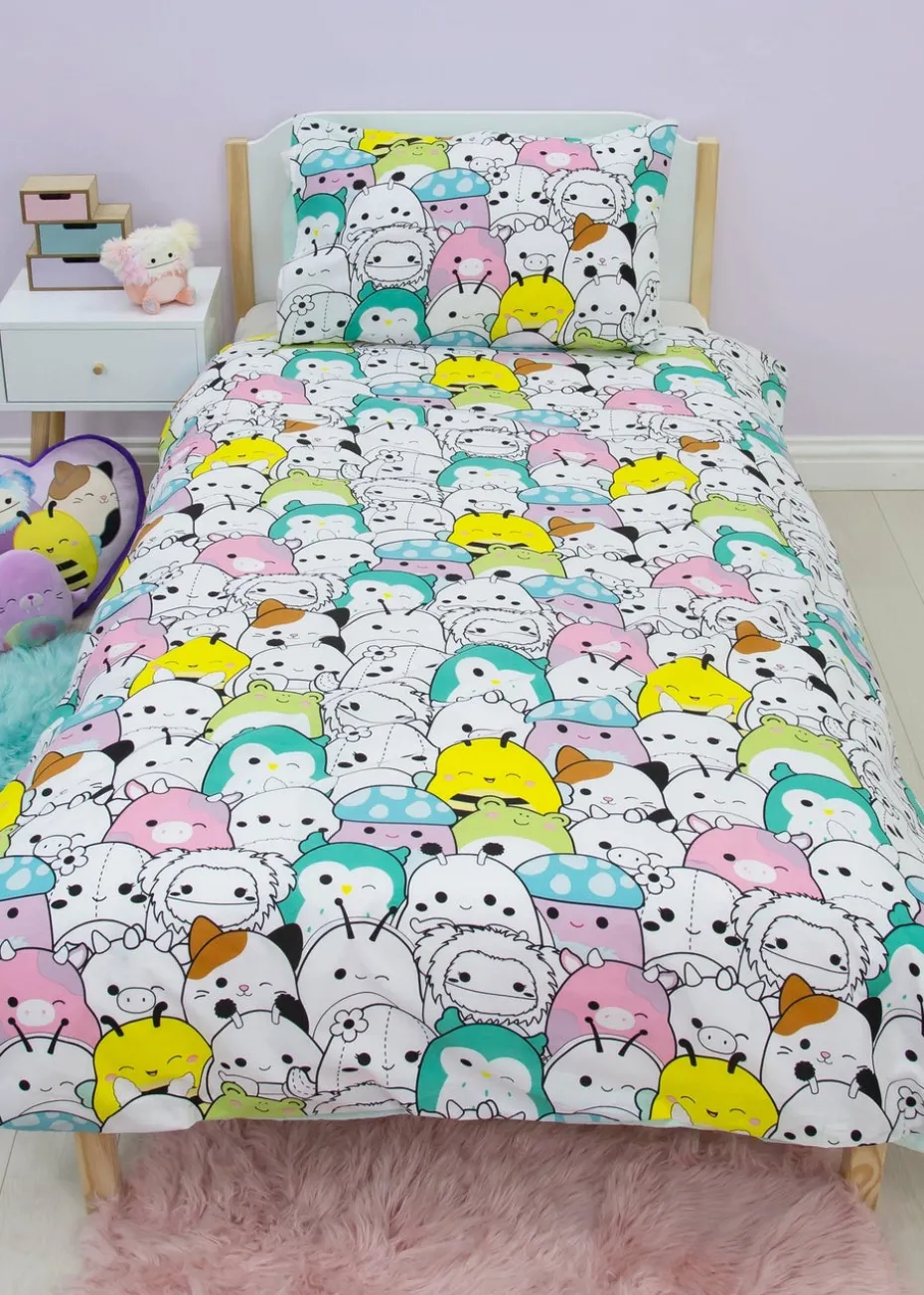 Squishmallows Multi Flash Polycotton Duvet Cover Set