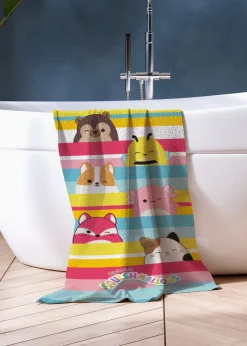 Squishmallows Stripes Beach Pool Bathroom Towel
