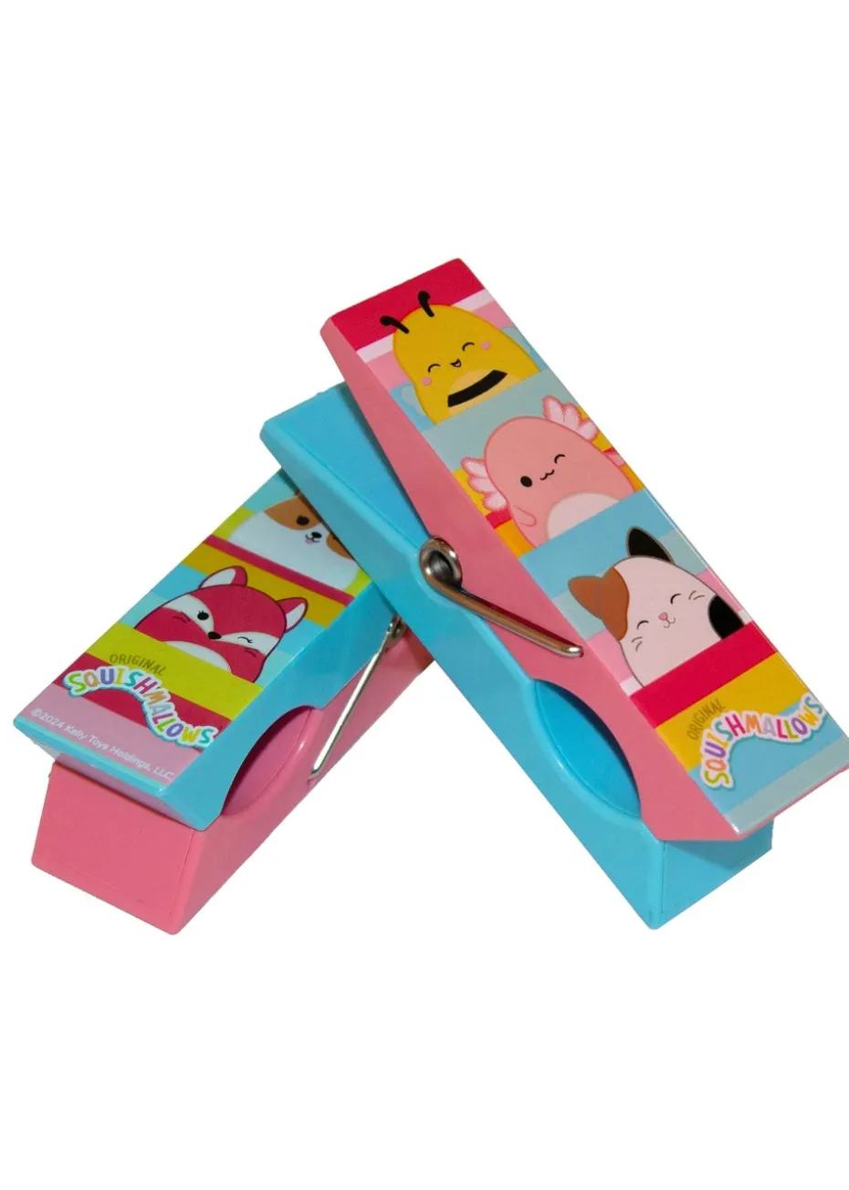 Squishmallows Stripes Beach Pool Towel Clips