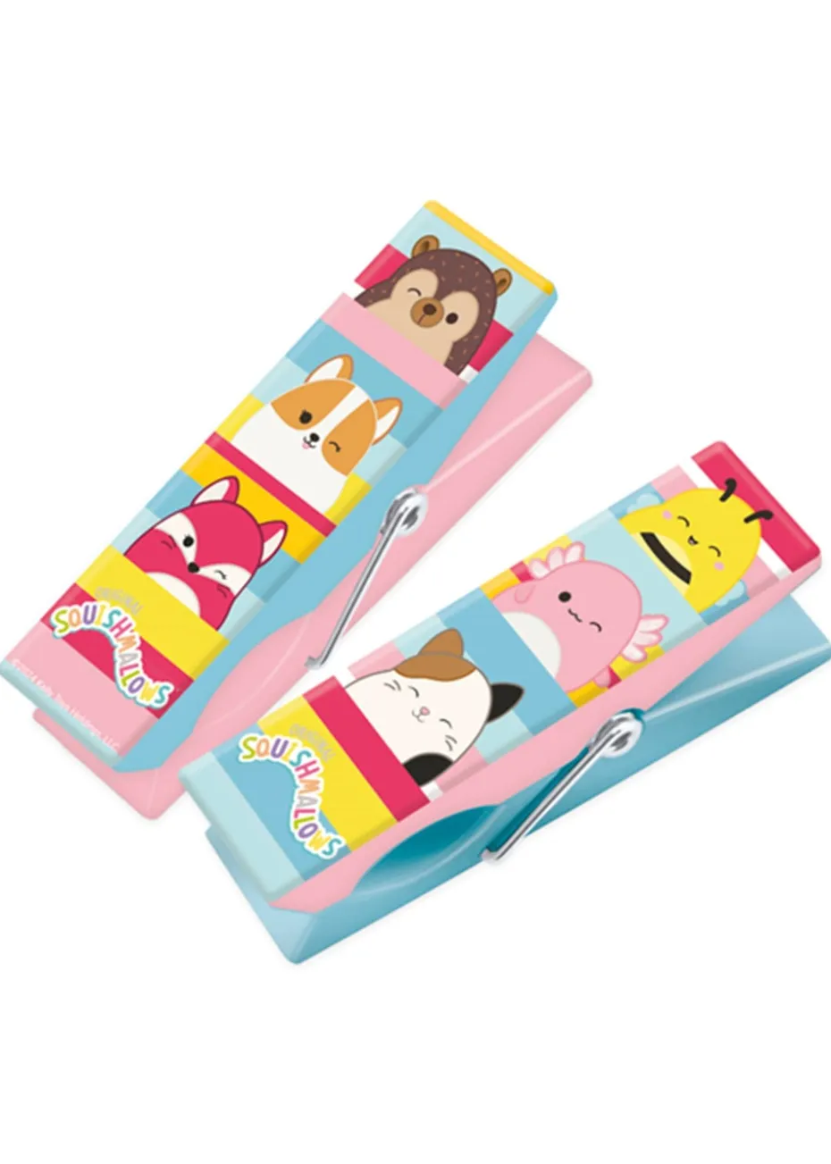 Squishmallows Stripes Beach Pool Towel Clips