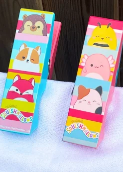 Squishmallows Stripes Beach Pool Towel Clips