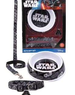 Star Wars Black Dog Bowl Collar Charm & Lead Gift Set
