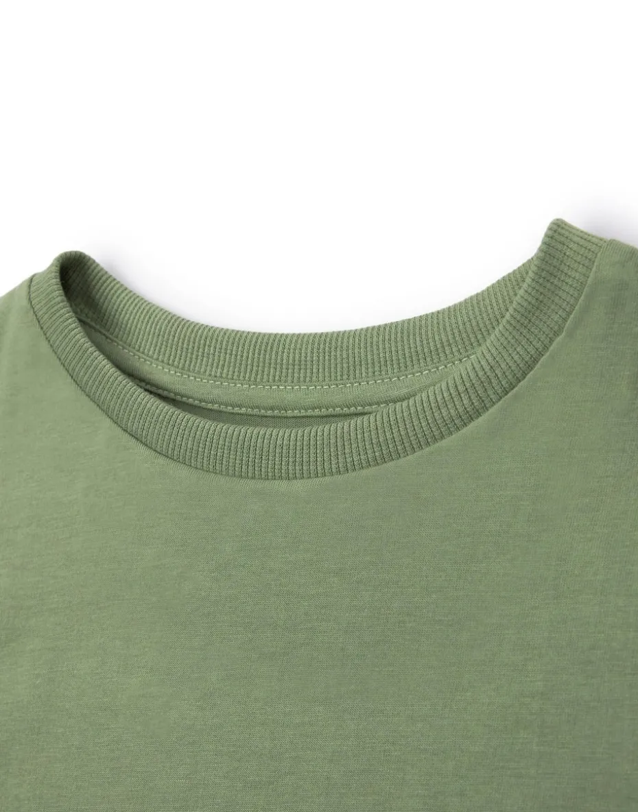 Star Wars Khaki The Mandalorian Grogu Kids T Shirt (3-14 Years)