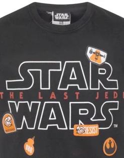Star Wars Kids Black Badges T Shirt (5-14 Years)