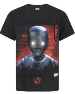Star Wars Kids Black Rogue One K2S0 Robot T Shirt (3-15 Years)