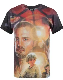 Star Wars Kids White Phantom Menace T Shirt (3-12 Years)