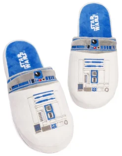 Star Wars White R2 D2 Mule Slippers