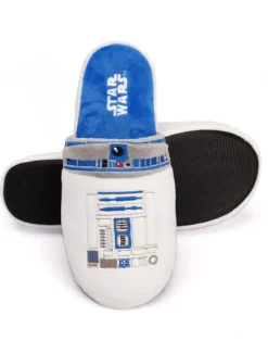 Star Wars White R2 D2 Mule Slippers