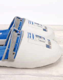 Star Wars White R2 D2 Mule Slippers