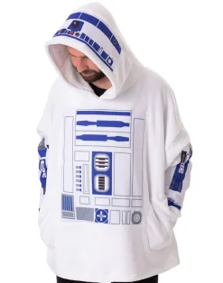 Star Wars White R2D2 Costume Blanket Hoodie