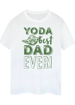 Star Wars White Yoda Best Dad Men T-Shirt