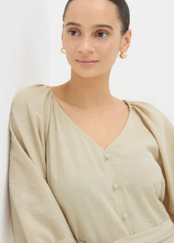 Stone Belted Mini Tea Dress