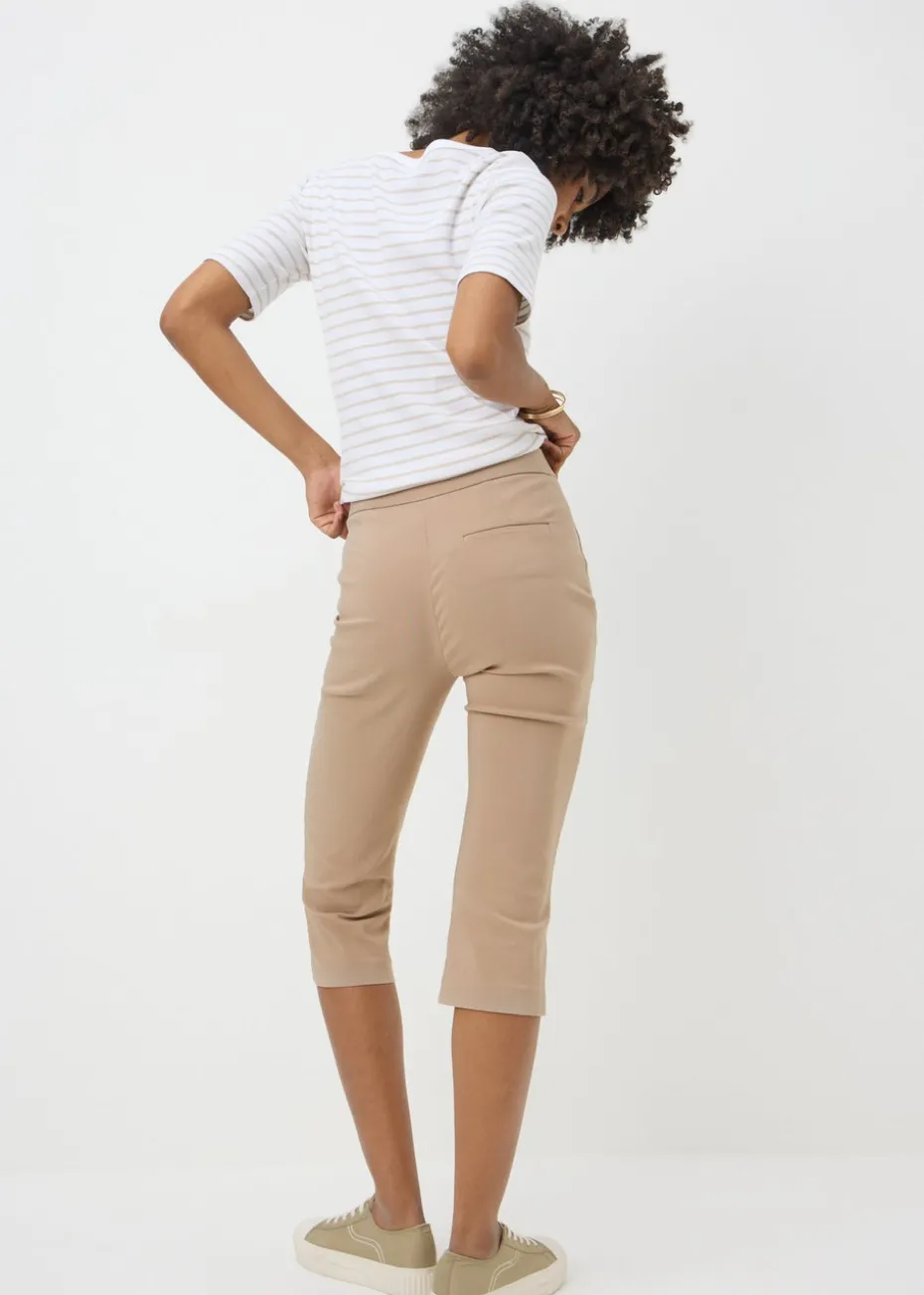 Stone Bengaline Cropped Leggings
