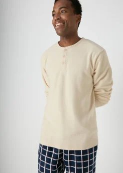 Stone Check Fleece Pyjama Set