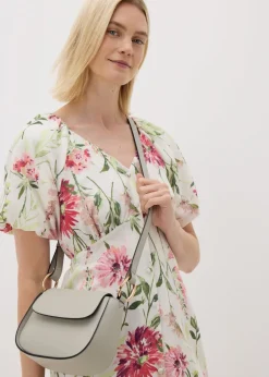 Stone Gold Hardware Cross Body Bag