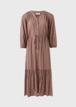 Stone Raglan Midi Shirt Dress