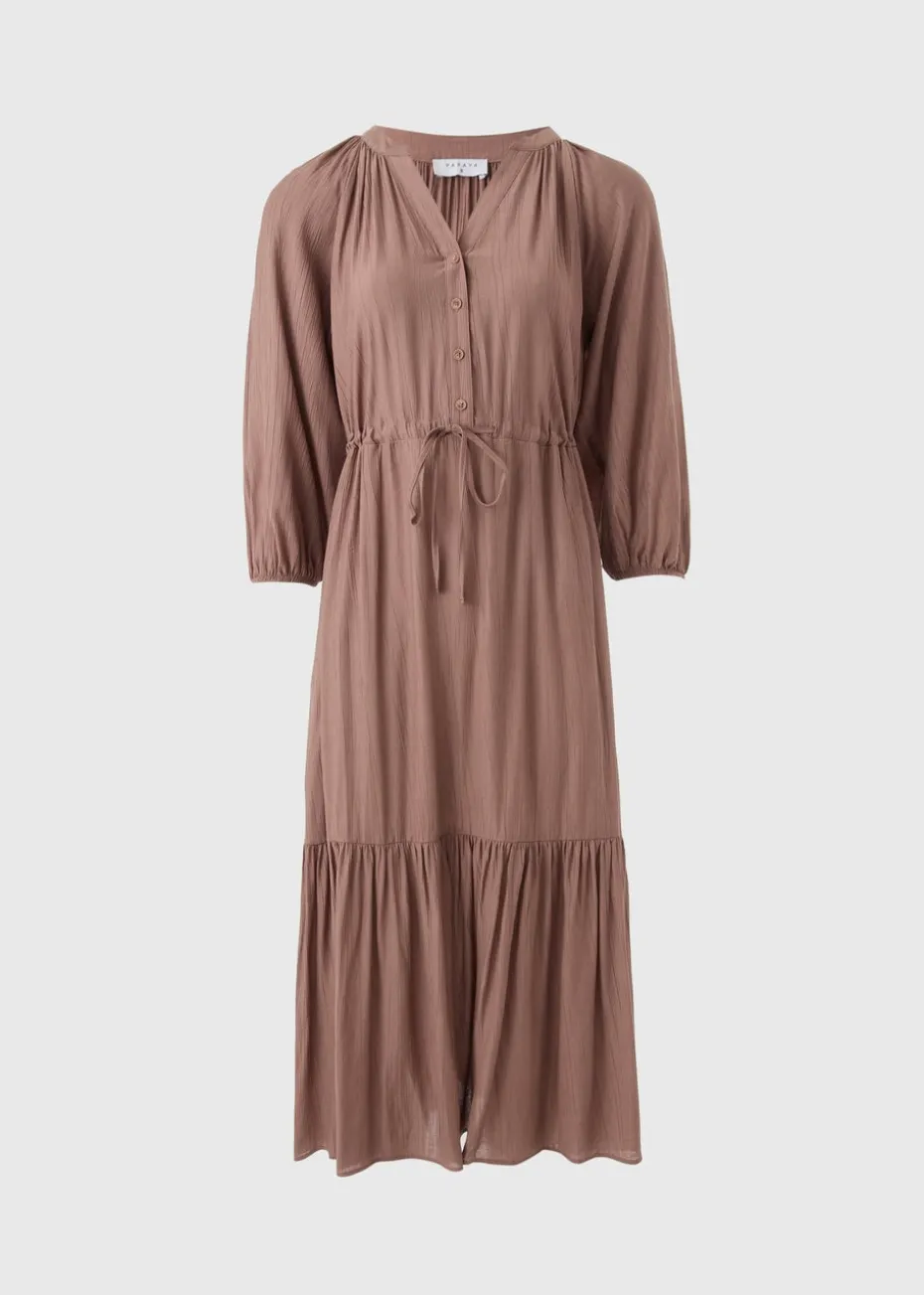 Stone Raglan Midi Shirt Dress