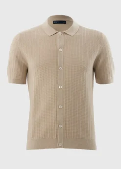 Stone Textured Short Sleeve Shirt