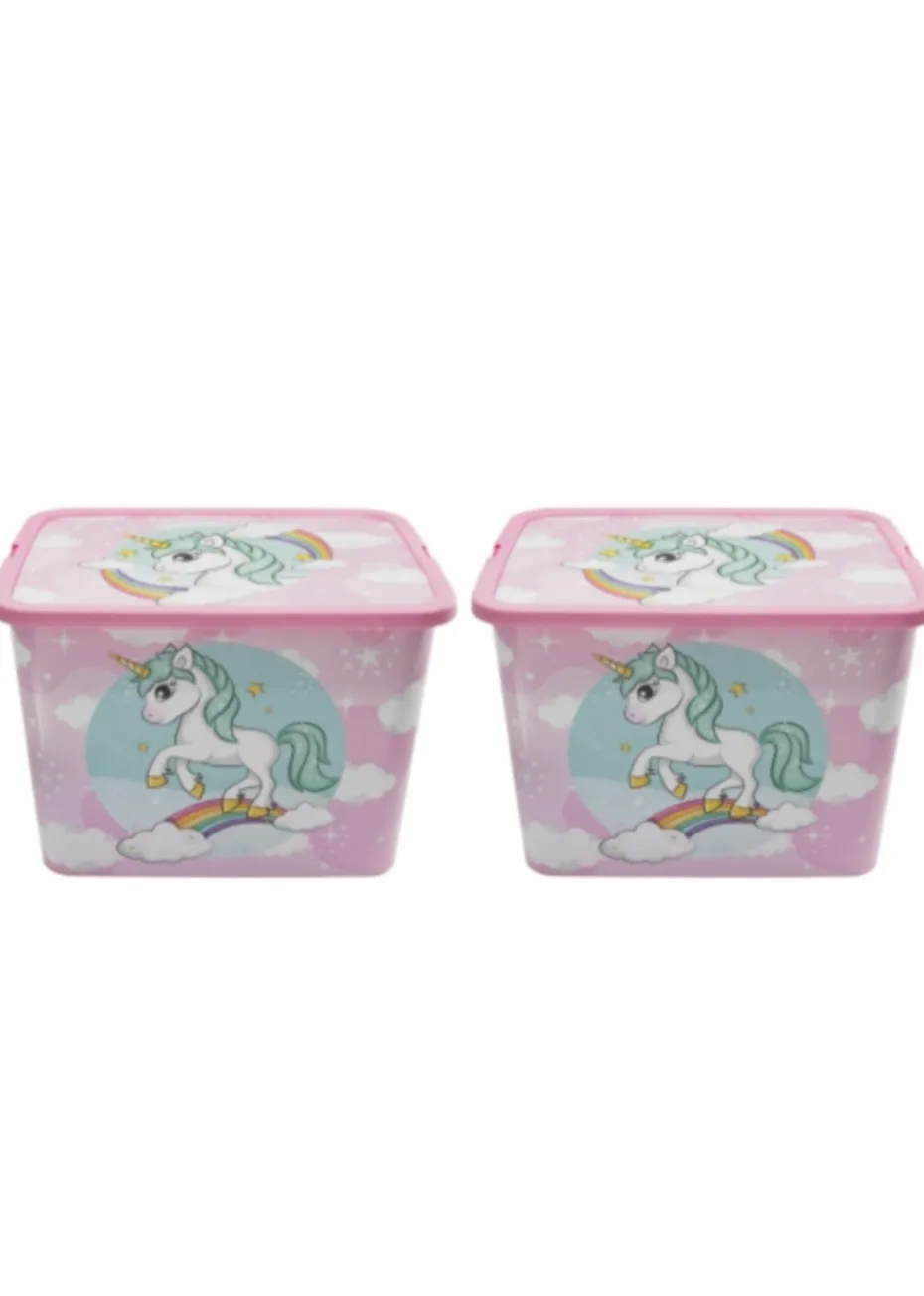 Stor Unicorn Storage Box 23L - Set of 2