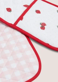 Strawberry Oven Gloves (19cm x 90cm)