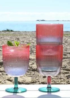 Summerhouse by Navigate Coconut Grove Ombre Stacking Wine Glasses SO4