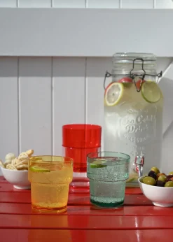 Summerhouse by Navigate Strawberries & Cream Stacking Tumbler (Set of 4)