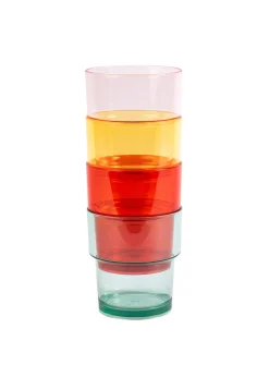 Summerhouse by Navigate Strawberries & Cream Stacking Tumbler (Set of 4)