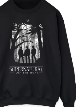 Supernatural Black Poster Art Printed Sweatshirt