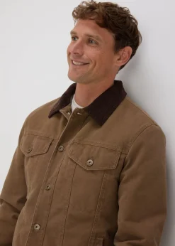 Tan Cord Canvas Jacket