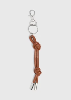 Tan Double Knot Rope Keyring