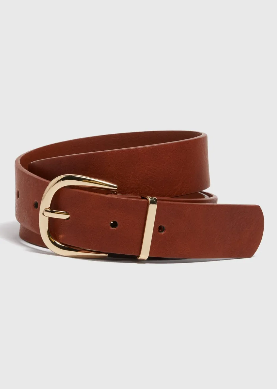 Tan Jeans Belt