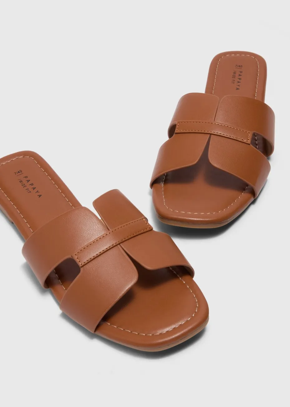 Tan Mule Sandals