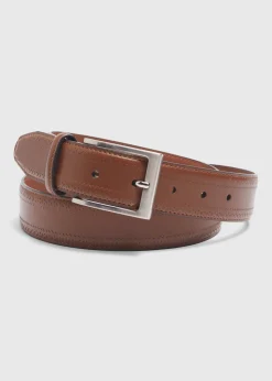 Tan PU Brogue Belt