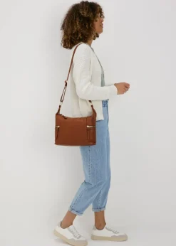 Tan Slouch Cross Body Bag