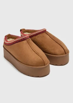 Tan Snug Trim Mule